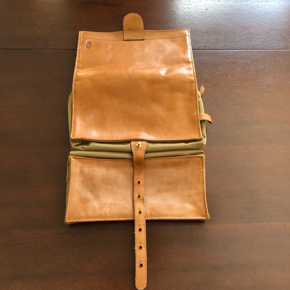 Vintage Hartmann Hanging Toiletry Bag - Consists of Leather & Nylon - Picture 4 of 13